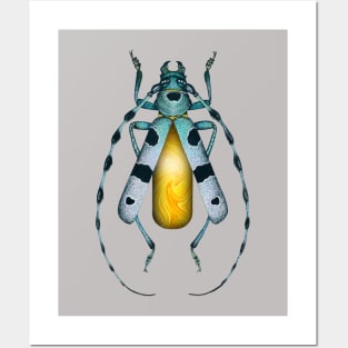 Yellow Agate Beetle Posters and Art